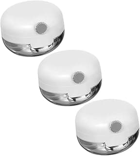 WEKADRIN Mini Containers 3pcs Mirror Small Apothecary Jars for Makeup Family Travel Use