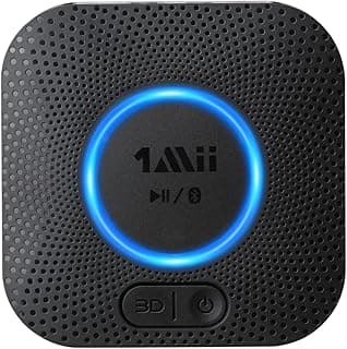 1Mii B06 [Upgraded] Bluetooth 5.1 Receiver, Bluetooth Audio Adapter with aptX HD for Streaming Music from Smartphone/Table...