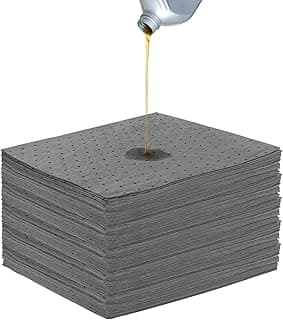 GEMLORD Oil Absorbent Pads - Heavy Duty Spill Cleanup Mat for Garage, Kitchen, Auto & Workshop - Quick Absorption, Eco-Fri...